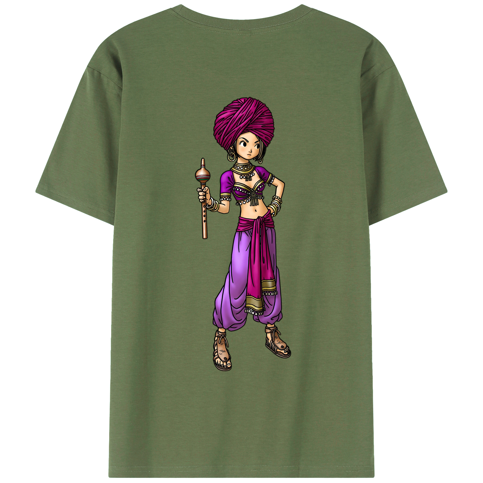 （画像用） ドラゴンクエスト Doragon Kuesuto Dragon Quest 綿100％ メンズ半袖Tシャツ（バックプリント） 通気性